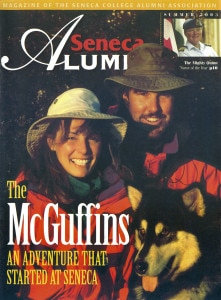 The McGuffins on the cover of Seneca Alumni