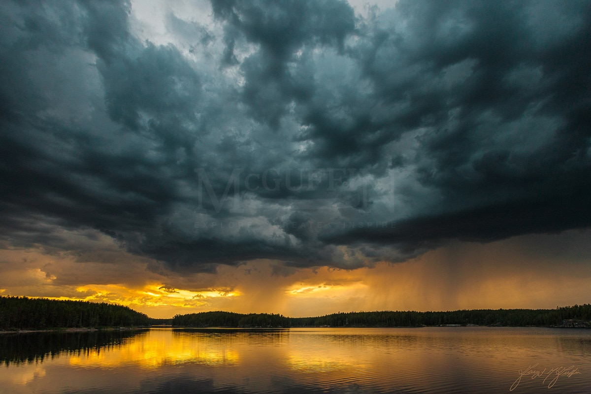 Paull Lake Storm Clouds, Woodland Caribou Park - The McGuffins