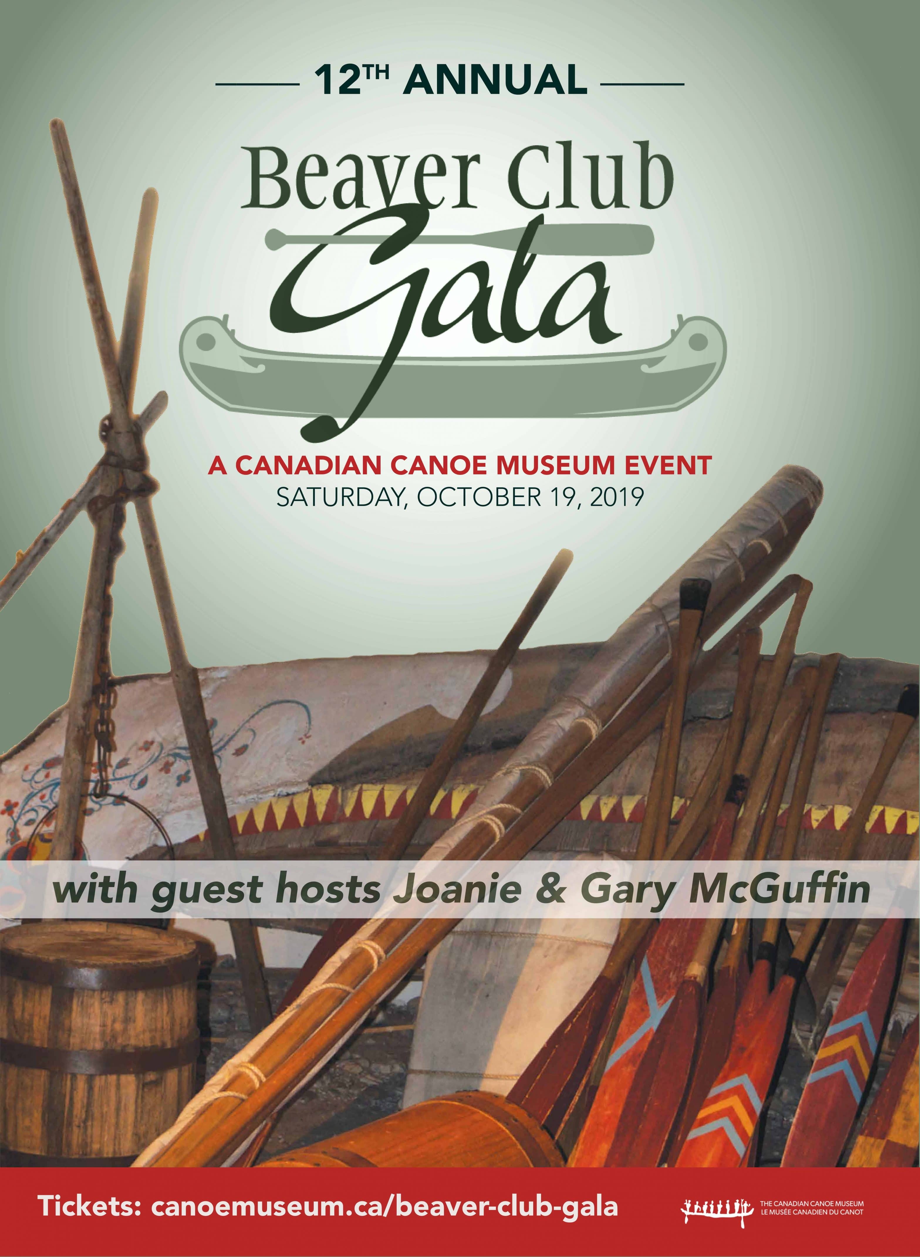 The 12th Annual Beaver Club Gala Saturday, October 19, 2019